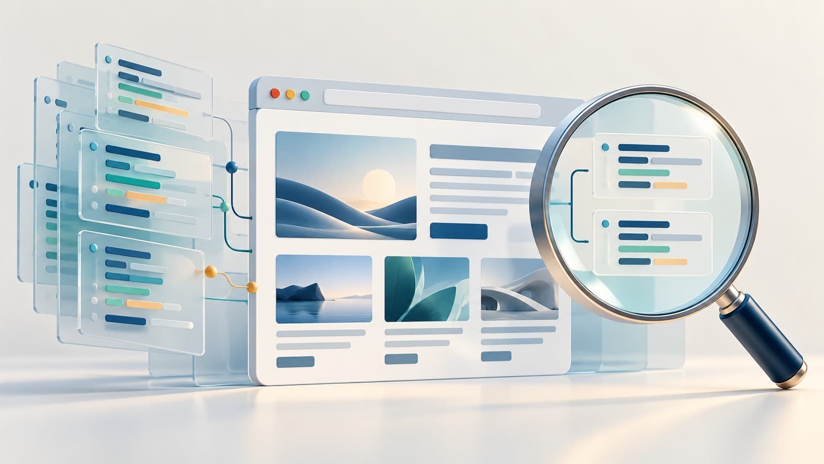 CSS layers and a page layout under a magnifying glass
